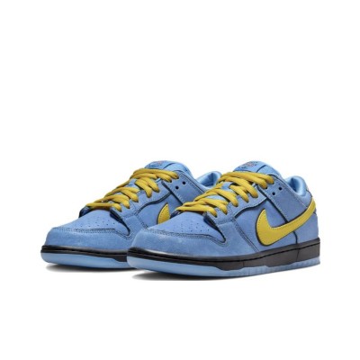 Nike SB Dunk Low Powerpuff Girls Blue Bubble Men and Women Casual Sneakers FZ8320-400