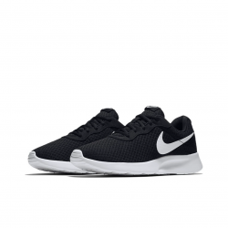 Nike Tanjun Men And Women Black And White Mesh Breathable Classic Casual Sports Running Shoes 812654-011