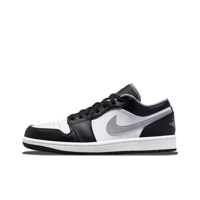 Nike Air Jordan 1 Low Black White Gray Shadow Men and Women AJ1 Basketball Shoes 553558-040