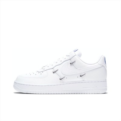 Nike AF1 Women Air Force One Four-hook White Blue Low-top Shoes CT1990-100