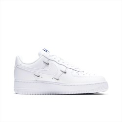 Nike AF1 Women Air Force One Four-hook White Blue Low-top Shoes CT1990-100