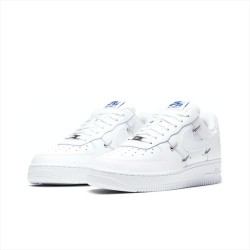 Nike AF1 Women Air Force One Four-hook White Blue Low-top Shoes CT1990-100