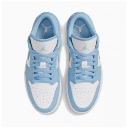 Air Jordan 1 Retro AJ1 Low White University Blue Casual Basketball Shoes DC0774-141