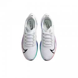 Nike Air Zoom Pegasus 37 Men's And Women's Shoes White Rainbow Running Shoes BQ9646