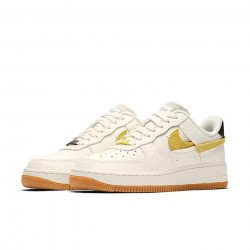 Nike Air Force 1 AF1 Broken Hook Black Yellow Mandarin Duck Air Force One Casual Sneakers BV0740-101