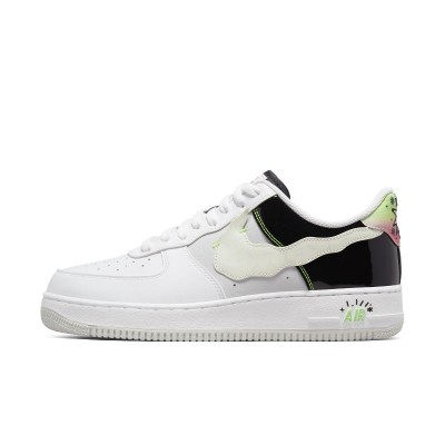 Nike Air Force 1 AF1 White Black Halloween Low Top Sneakers DV1229-111