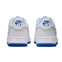 Nike Air Force 1 AF1 White and Blue Women Low Top Casual Shoes FB1844-111