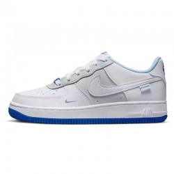 Nike Air Force 1 AF1 White and Blue Women Low Top Casual Shoes FB1844-111