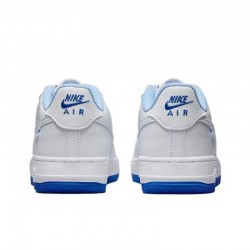 Nike Air Force 1 Women's Shoes AF1 White and Blue Low Top Casual Shoes FB1844-111